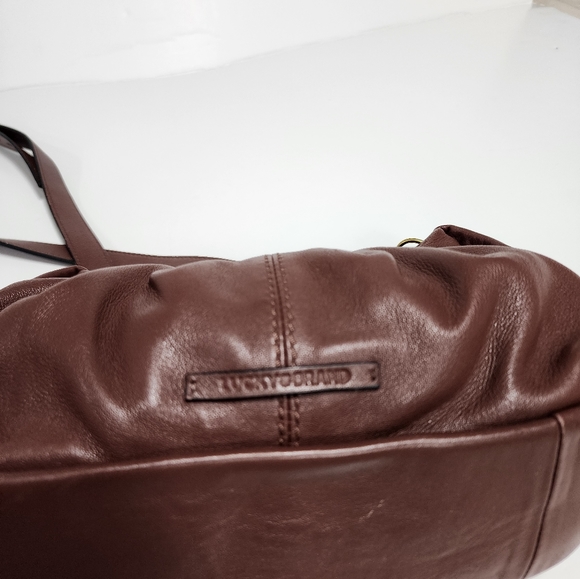 Lucky brand Jixi leather crossbody bag brown color - Picture 10 of 16